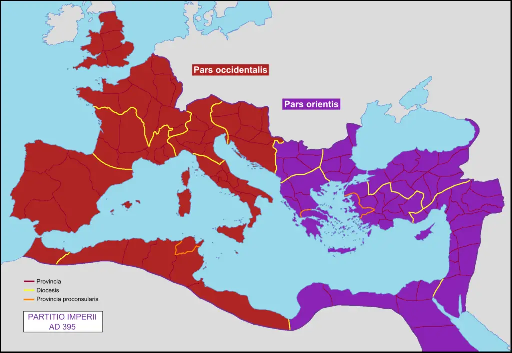 The partition of roman empire